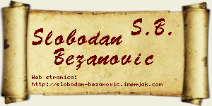 Slobodan Bežanović vizit kartica